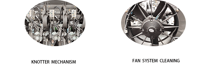 Presse à foin à trois cordes